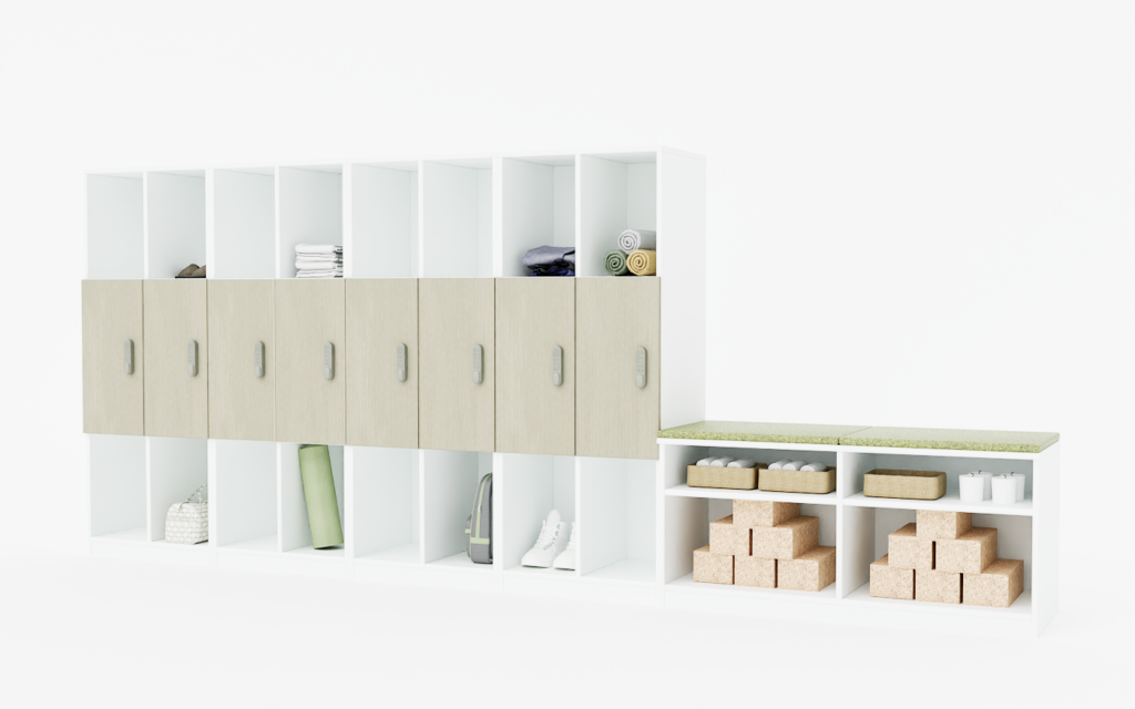 Lockers and Bookcases with Cushions